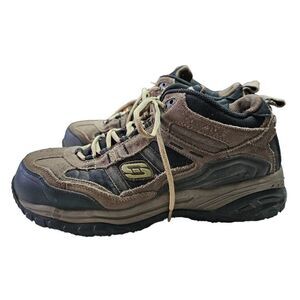 SKECHERS Work Men's Soft Stride Canopy High Top Athletic Composite Toe Shoes Siz